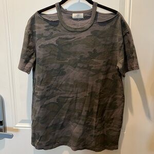 NWT XS t. la t cold shoulder tee. Fit is relaxed, 100% cotton.